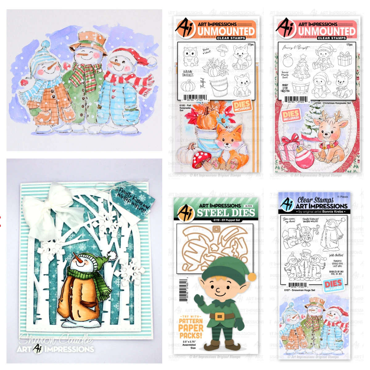 

Christmas Snowman Hugs Clear Stamps and Metal Cutting Dies Sets for DIY Craft Making Greeting Card Scrapbooking Decoration