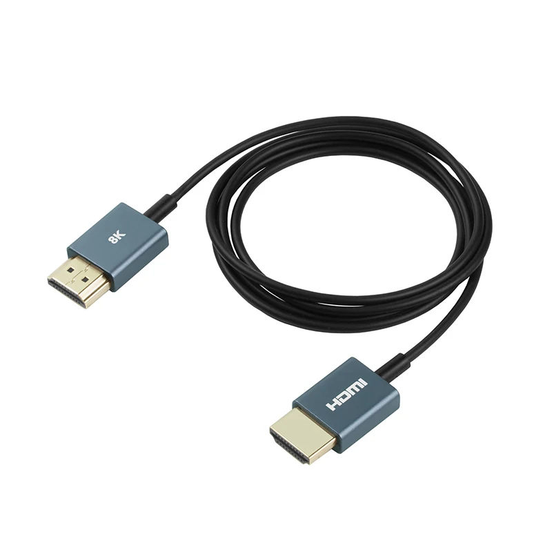 Ultra Thin And Soft Hdmi Adapter Line Micro Minihdmi Ultra Clear Camera Monitor Transmits Hdmi Coaxial Line 8k