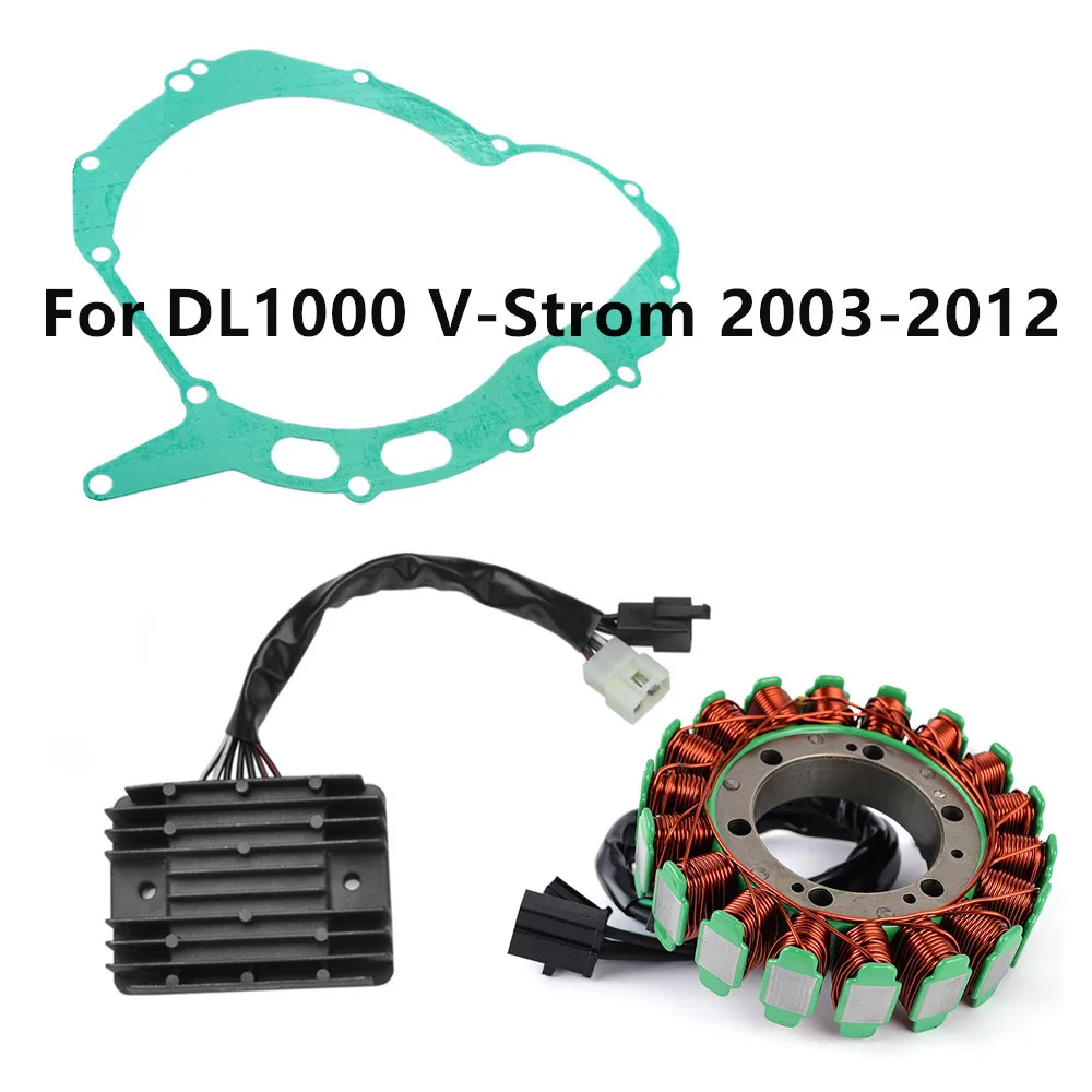 

Для Suzuki DL1000 DL 1000 V-Strom 2003-2012: катушка статора генератора, регулятор-выпрямитель и прокладка