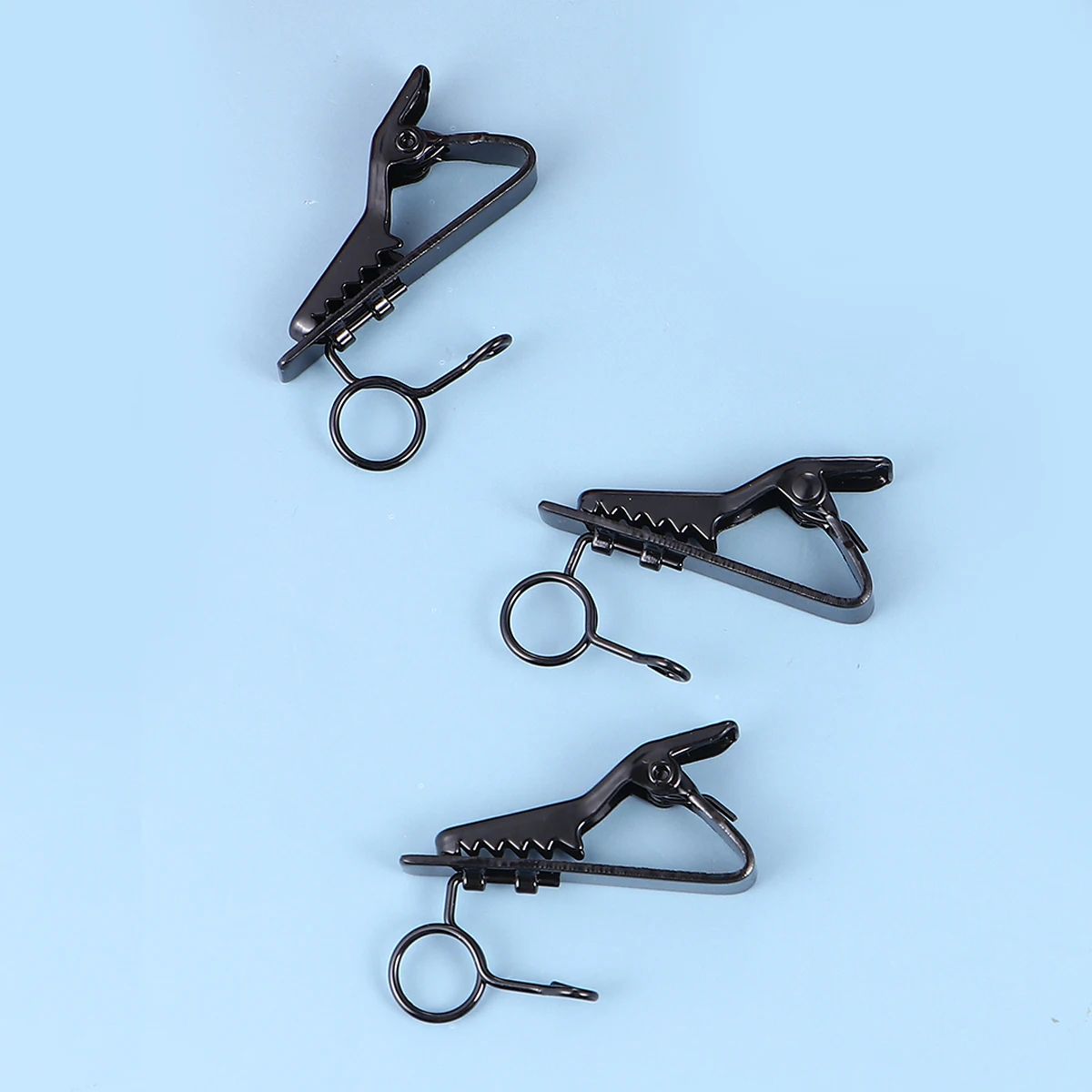 

12Pcs Metal Microphone Clip High Elastic Lapel Tie Clip Mini Lavalier Clip Iron Clip Karaoke Accessories
