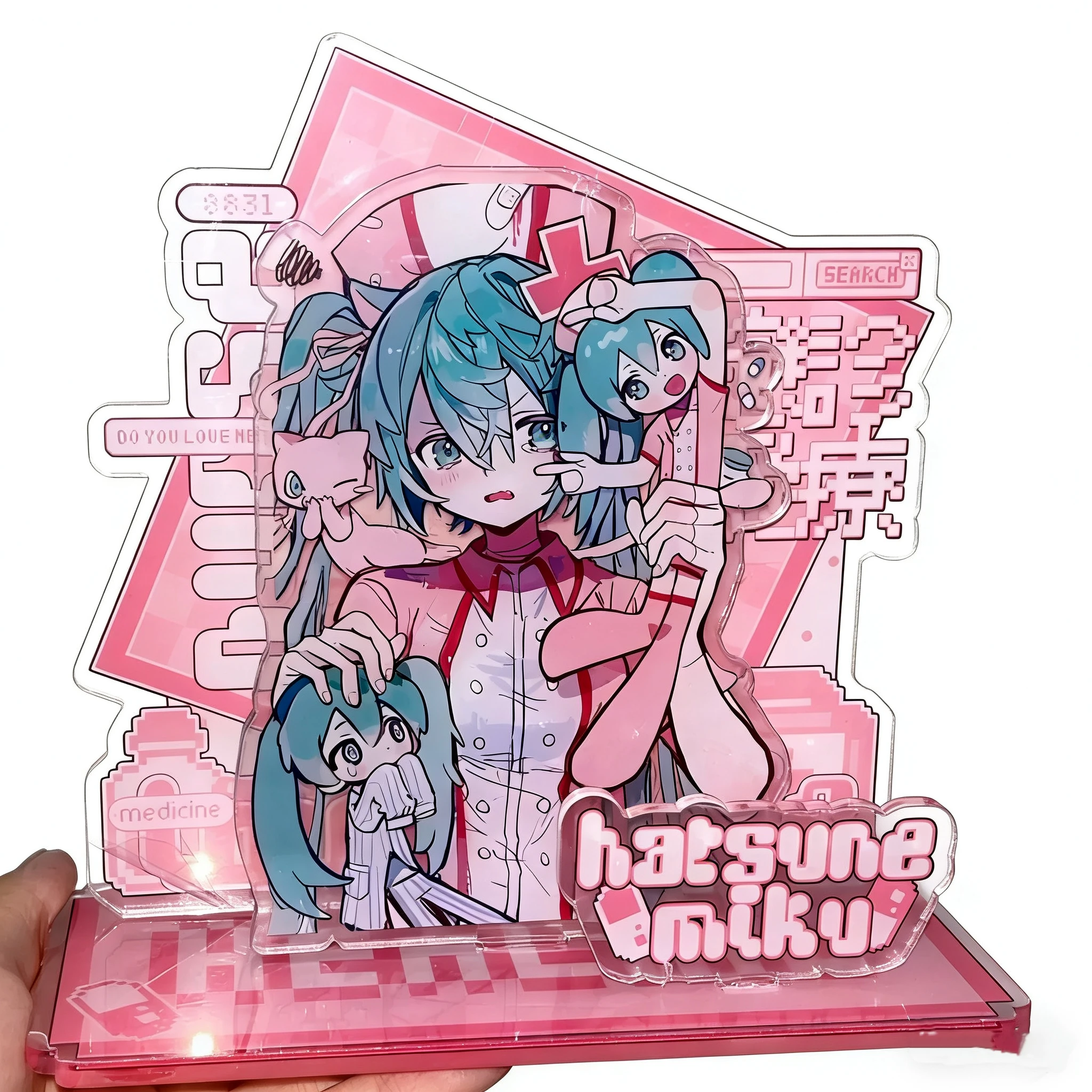 

Акриловая подставка-фигурка Kawaii Miku: Оригинальный сувенир для фанатов, коллекционный подарок для сборки