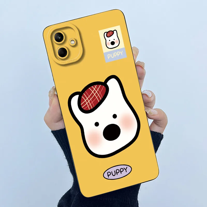 لسامسونج غالاكسي A04e A04 4G A04S حافظة لطيف الباندا الحلو الفتيات القطط لينة سيليكون الغطاء الخلفي سامسونج SM-A042F A045F جراب هاتف #6