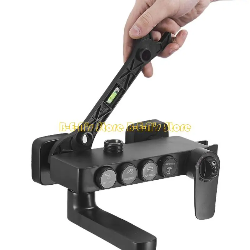 Y1AD Portable Spanner Hand Tools Multi-Purpose Bathroom Wrench Fine Workmanship with Level Meter Used for Household Durable
