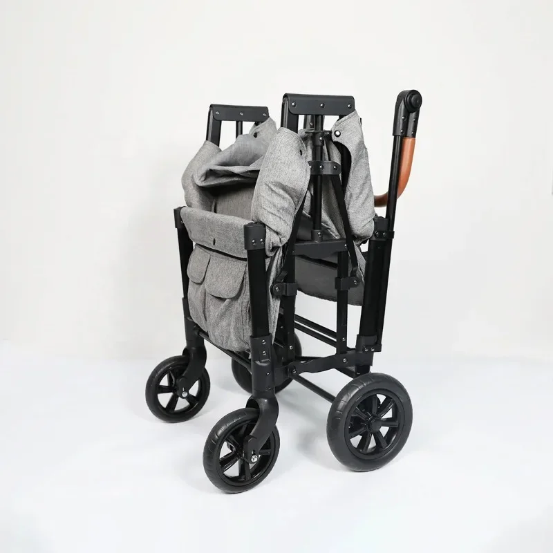 Creative outdoor push-pull foldable station wagon multi-occasion children's station wagon stroller