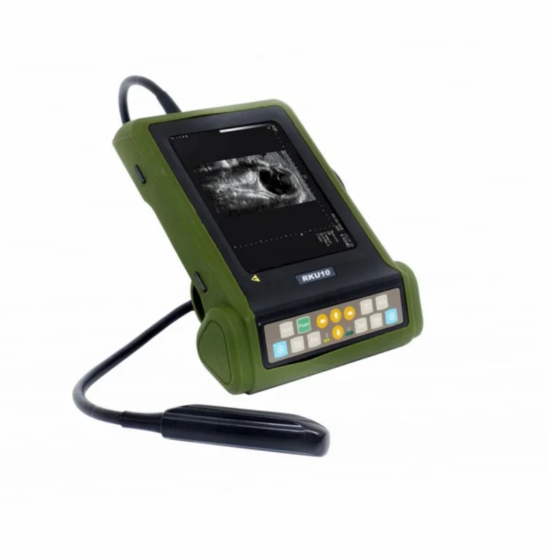 Veterinary Sow Sheep Portable B Ultrasound Equipment Animal Pregnancy Test Machine Ultrasound Scanner color Pseudocolor