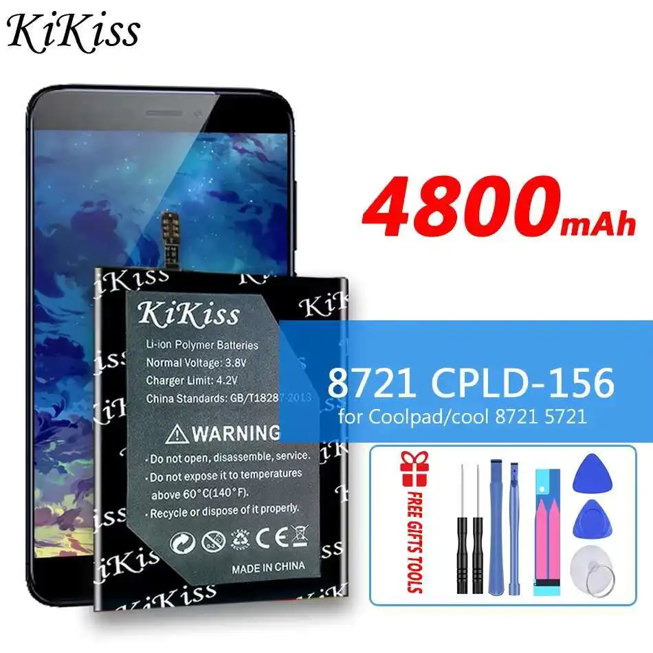 

Mobile Phone Battery For Coolpad Cool 8721 Batteria 5721 Cpld-156 cpld156 4800mAh Long-Lasting Performance