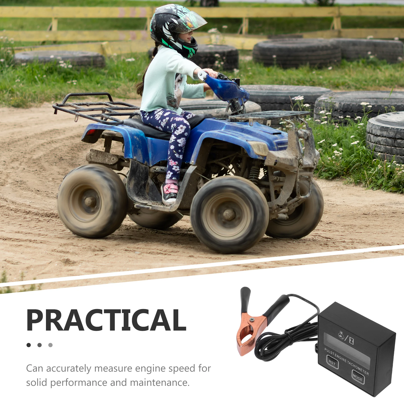 

Digital Tachometer Small Engine Tachometer For Atv Chain Saw Lawn Mower 2 Stroke 4 Stroke Engines Meter Speedometer