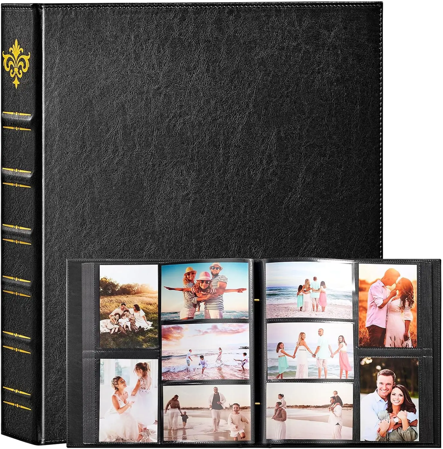 

Photo Album 4x6 600 Pockets Large Capacity Leather Album with Horizontal and Vertical Layout, Sturdy Dust-Proof Wedding