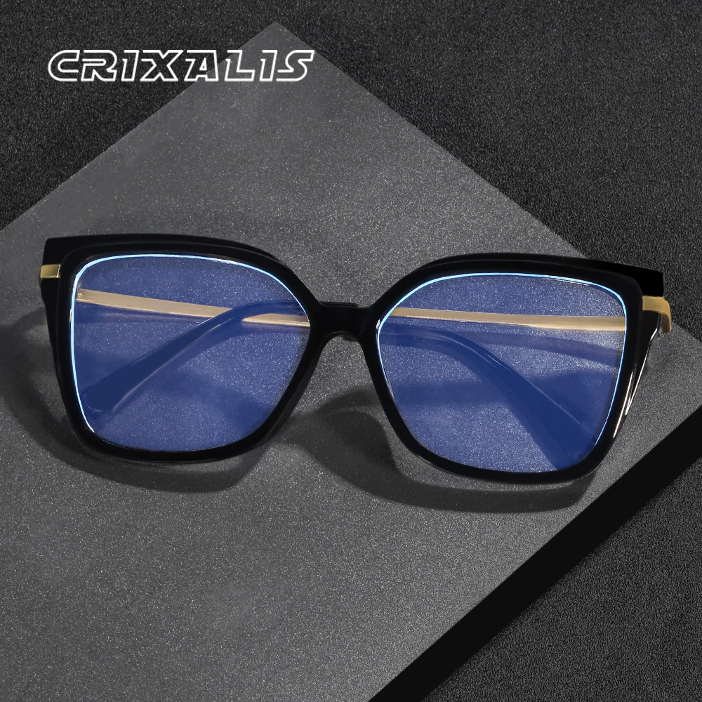 

CRIXALIS Anti Blue Light Glasses For Men And Women omputer Mirror Competitive Gaming Goggles Glasses Metal Hinge Glasses