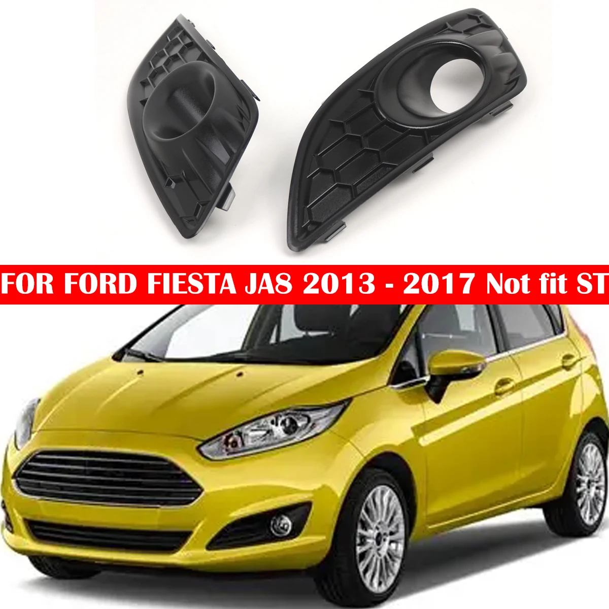 

Для Ford Fiesta MK7 Zetec S / Sport 2012-2017: решетка противотуманной фары, нижняя решетка переднего бампера D2BZ15266CB, D2BZ15266GB