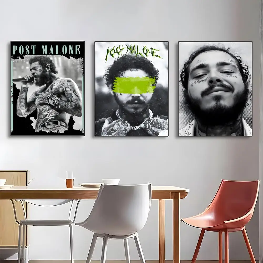 Singer P-Post M-Malone Poster High-definition posters, wall art for living room and home decor.