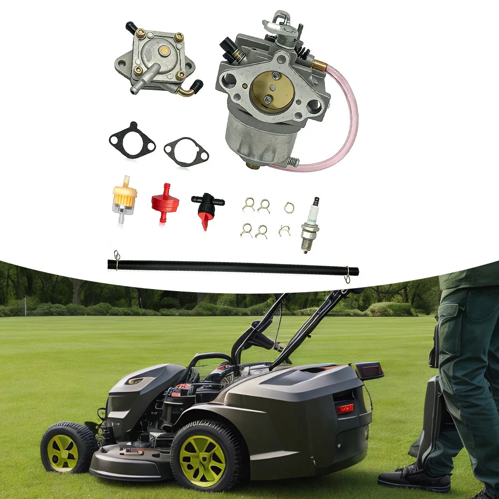 2026 Metal Carburetor And Fuel Pump Assembly For FB460V Engine Compatible With 15003-2467 15003-2777 Garden Mower Accessory
