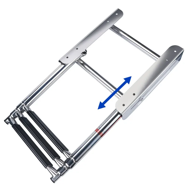 

Marine stainless steel sewer ladder, speedboat yacht telescopic boarding ladder, hidden slide