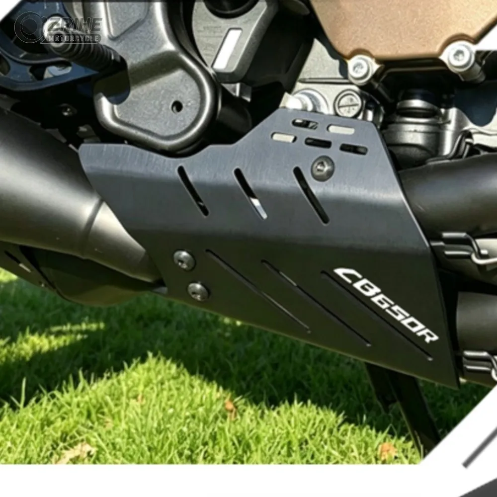 Motorcycle Fits For Honda CB 650R ABS CB650R Exhaust Front Interface Frame Protective Shield Guard 2019 2020 2021 2022 2023 2024