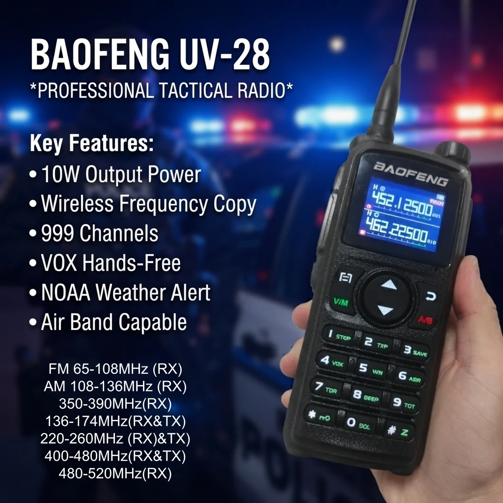 baofeng-uv-28-pro-max-walkie-talkie-10w-999channel-wireless-copy-frequency-uhf-vhf-am-type-c-charger-for-large-size-police