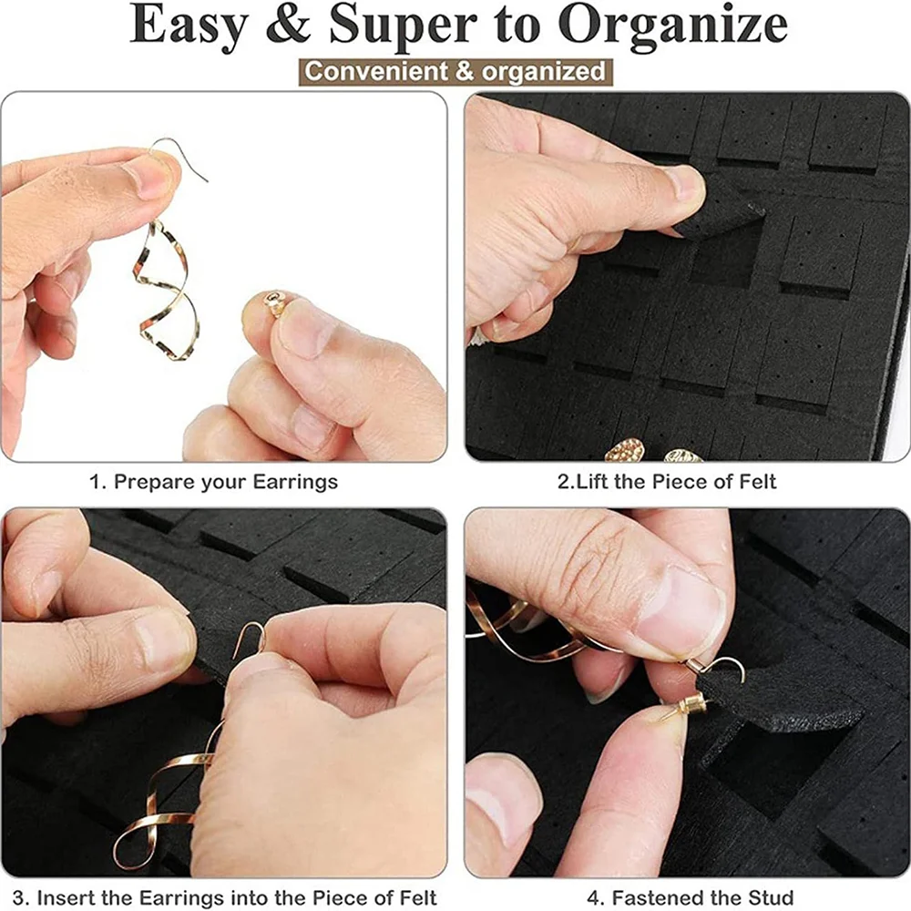 Wall Hanging Brooch Display Stand Felt Enamel Pin Badge Button Storage Holder Necklace Earring Hanging Organizer