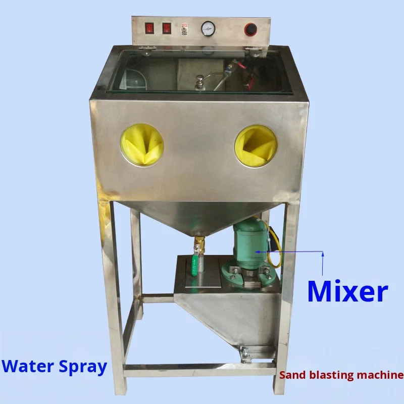 Liquid Wet Sandblasting Machine Customized Equipment Stainless Steel Casing Jade Water Spray