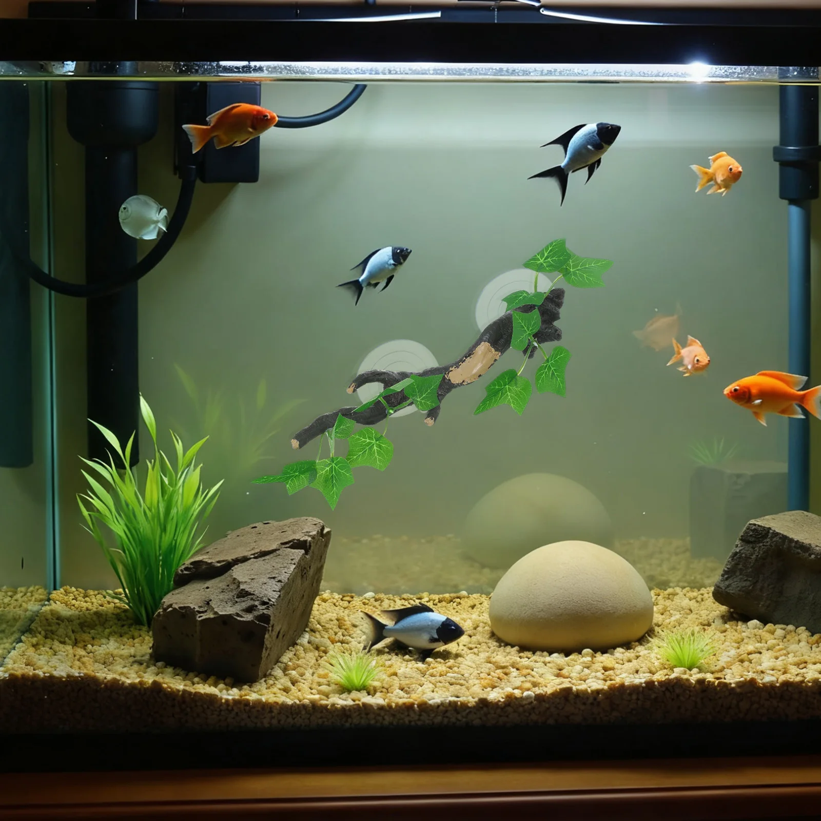 

1Pcs Aquarium Simulation Tree Root Resin Ornament Landscaping Decoration Fish Tank Accessory Natural Artificial Plant