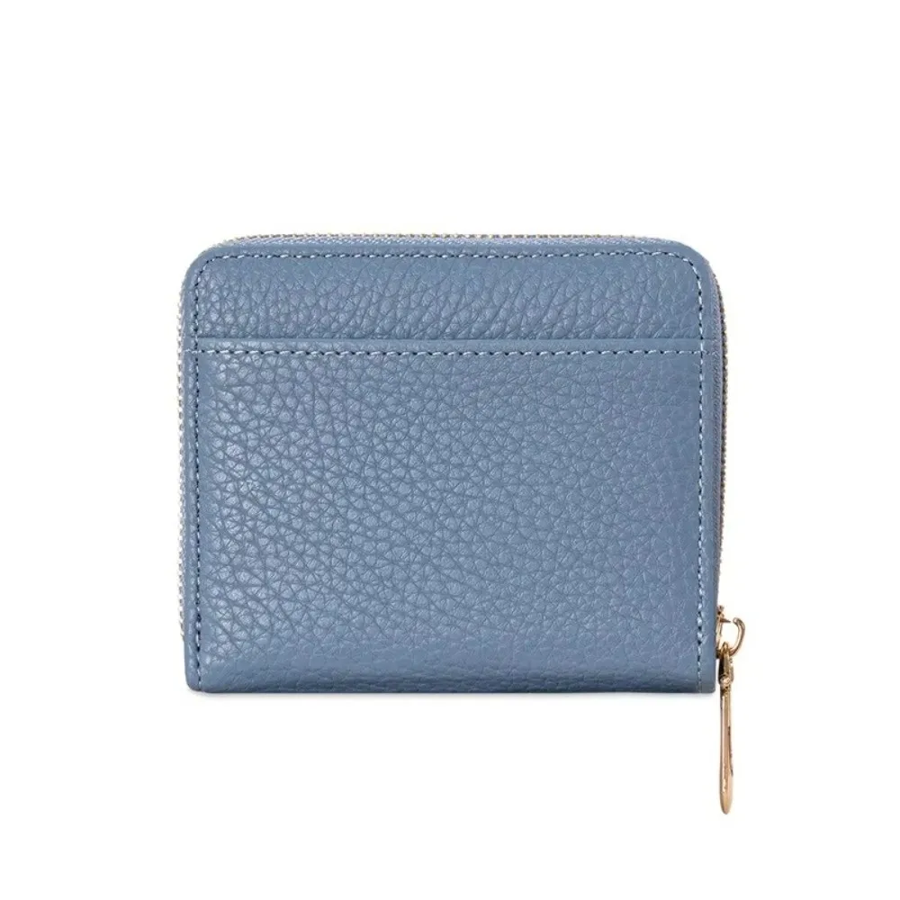 Genuine Leather Women's Wallet Large Capacity Lightweight Card Holder Multi-Card Slots Mini Coin Storage Purse