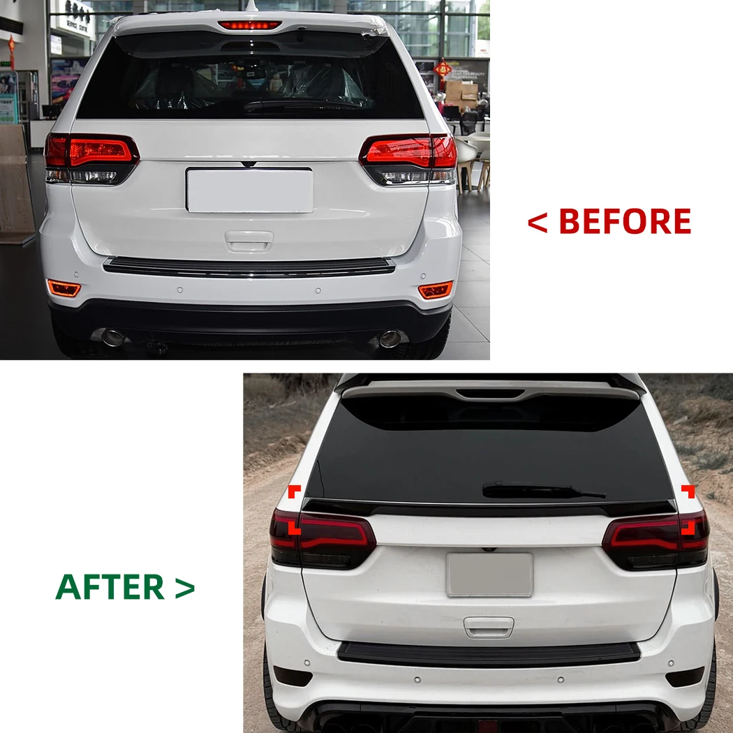 Car Rear Wing Trunk Spoiler Wing Roof Spoiler Wings Auto Accessories For Jeep Cherokee KL 2013-2022