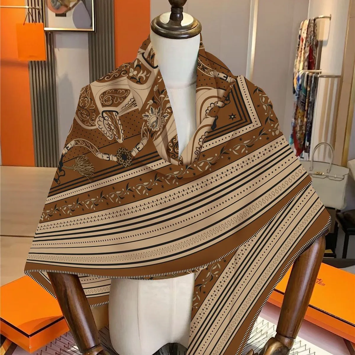 وشاح شال حراري على الطراز الكوري العصري لغرفة مكيفة الهواء من الصيف إلى الشتاء، هدية إكسسوارات عصرية عالمية