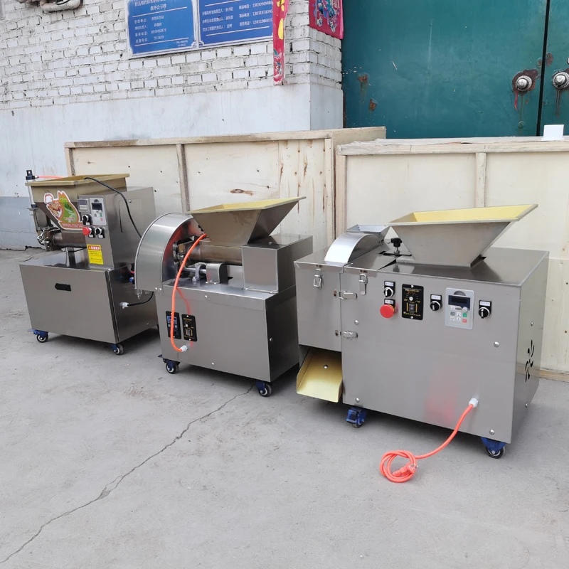 Mesin Pembagi Adonan Komersial Ukuran Dapat Disesuaikan Pemotong Bola Adonan Baja Tahan Karat Otomatis