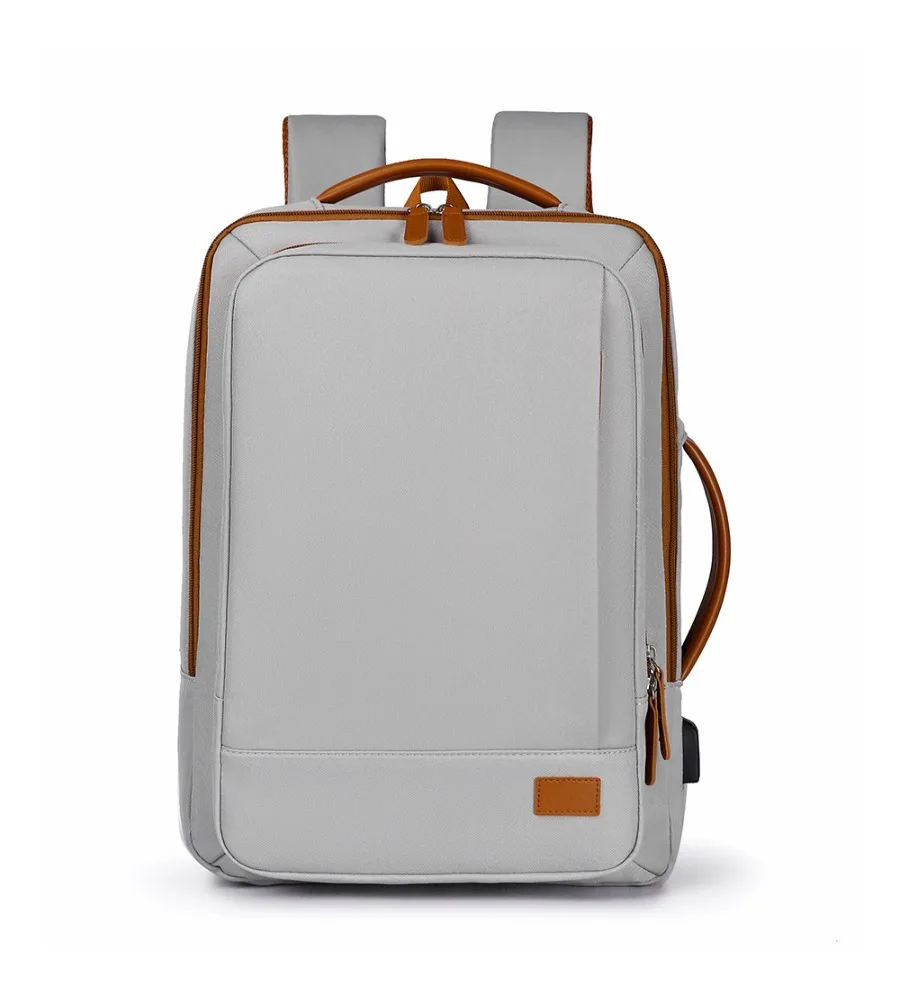 Laptop bag men's and women's multi-layer storage simple backpack business backpack large capacity and wear-resistant.