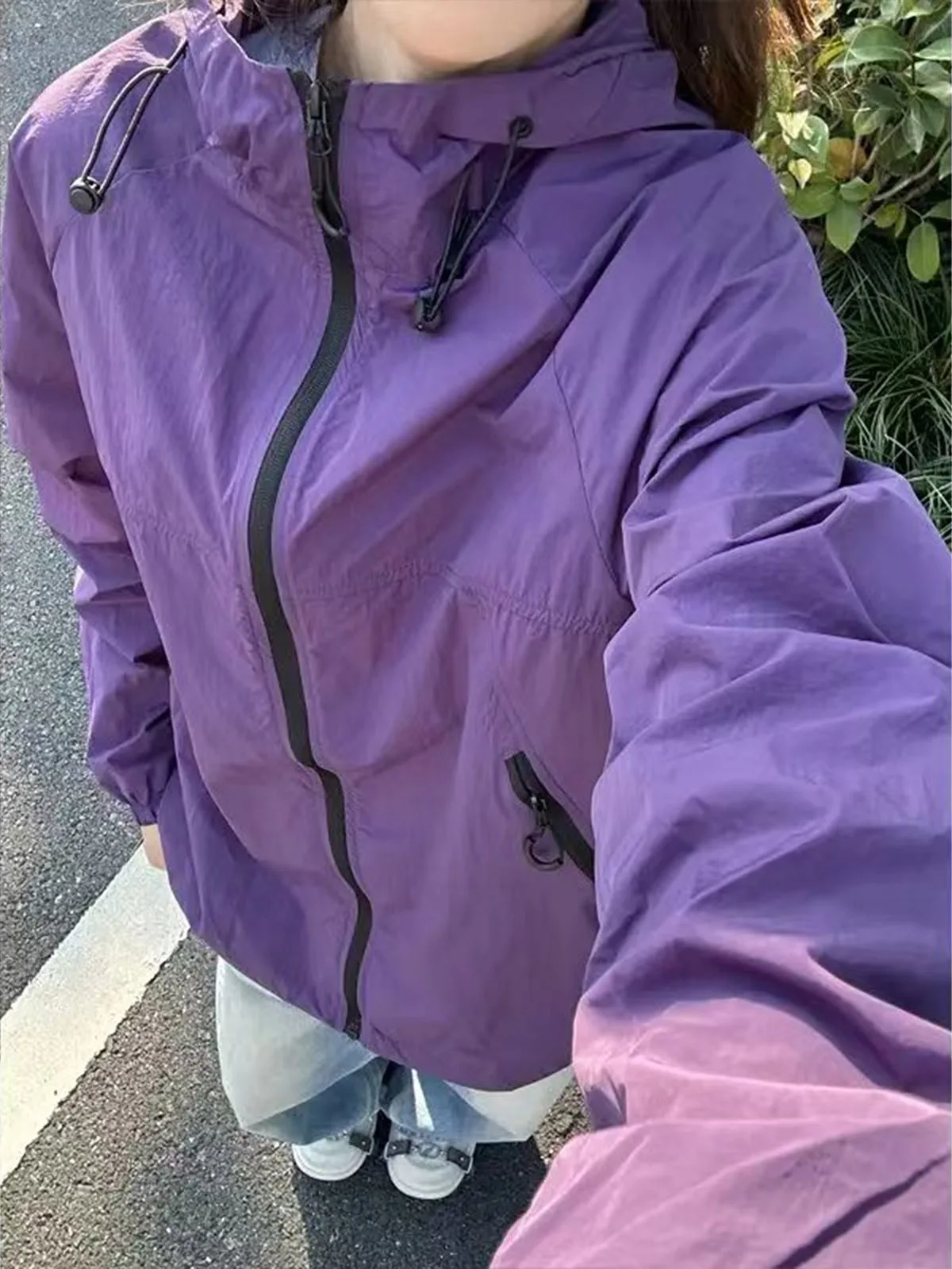 Quick Dry Durable Water Repellent Ice Silk Men's Biking Jacket Lightweight Hooded  Jacket Summer Outdoor Clothing