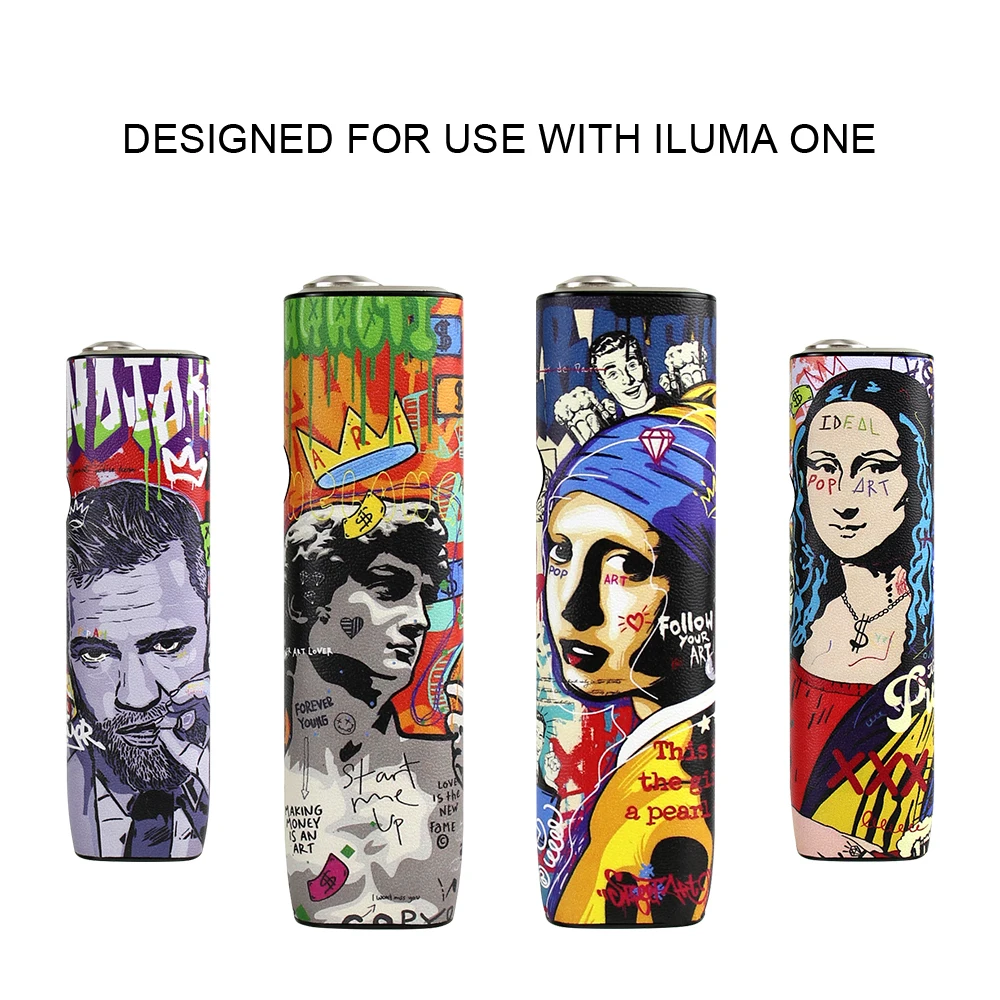 PU Leather Case for Iqos Iluma One Hard Box with David Mona Lisa Girl with  Pearl Earring Conor Bag for E-cig Accessories