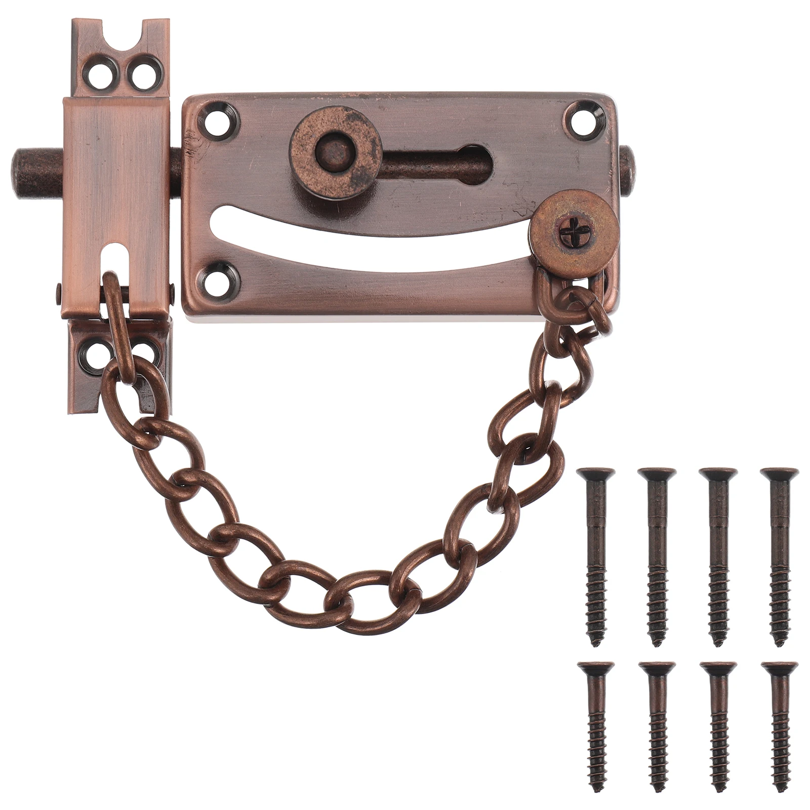 

Door Chain Lock Sturdy Iron Anti-Theft Security Door Guard For Home Hotel Safety Chain Bolt Latch Hardware Accessory