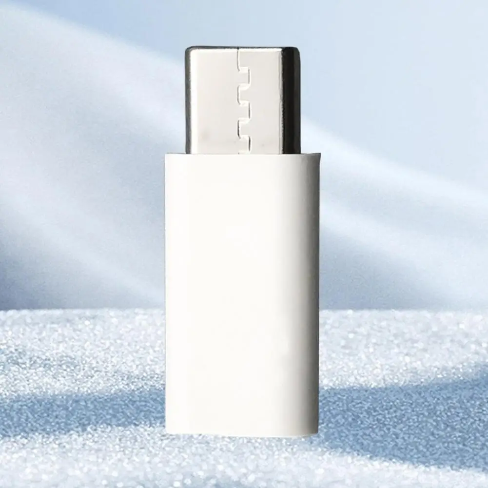 Abs Material Shell Adapter Compact Design Fast Charging 8-pin to Type-c Converter Adapter Stable for Mobile for Fast