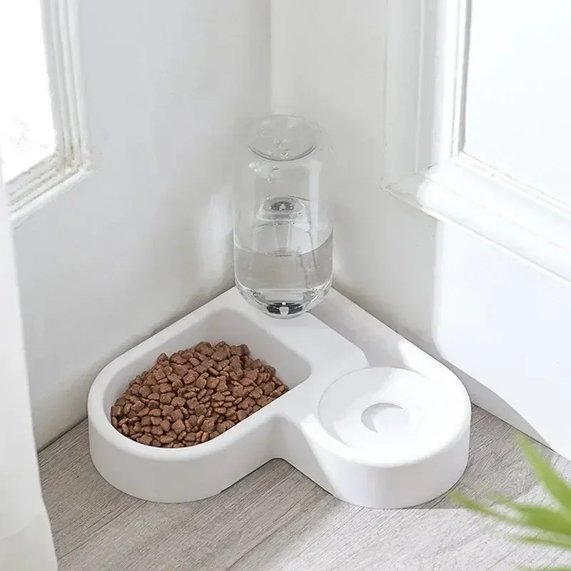 Tigela para Cães e Gatos - Conjunto de Comedouros e Tigelas para Alimentos, Adequado para Gatos e Cães, Tigela para Beber à Prova de Umidade, Nova Tigela Automática Dupla