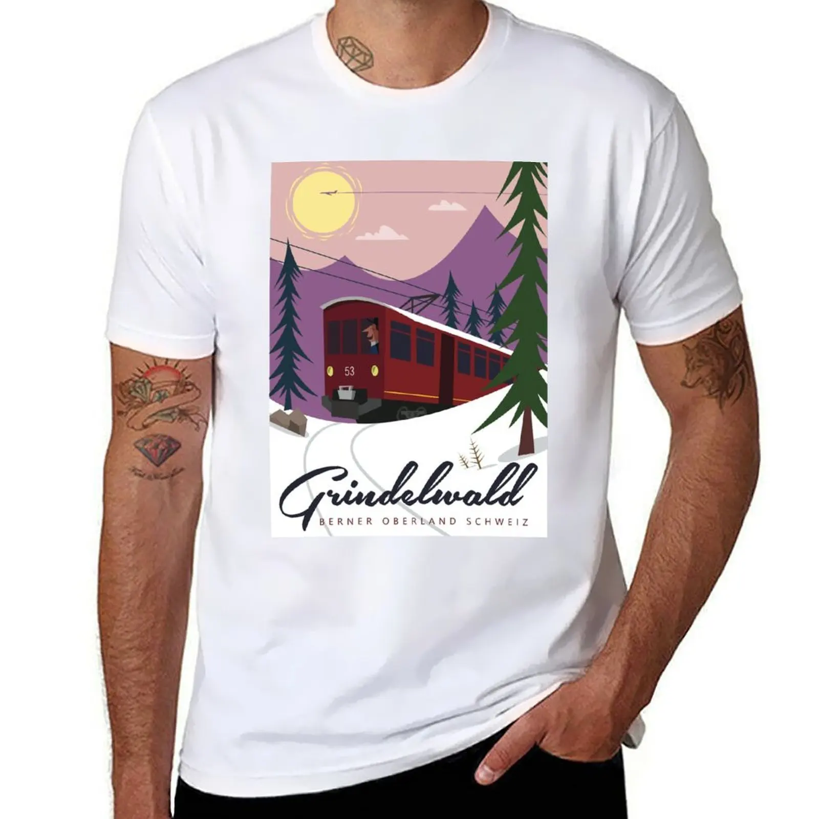 

Grindelwald poster T-Shirt man t shirt luxury t shirts for man graphic vintage T-Shirt