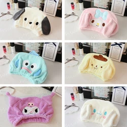 Sanrio Hello Kitty Y2k Kuromi Melody Pochacco Women Hair Drying Hat Quick-Dry Microfiber Towel Cap Hat