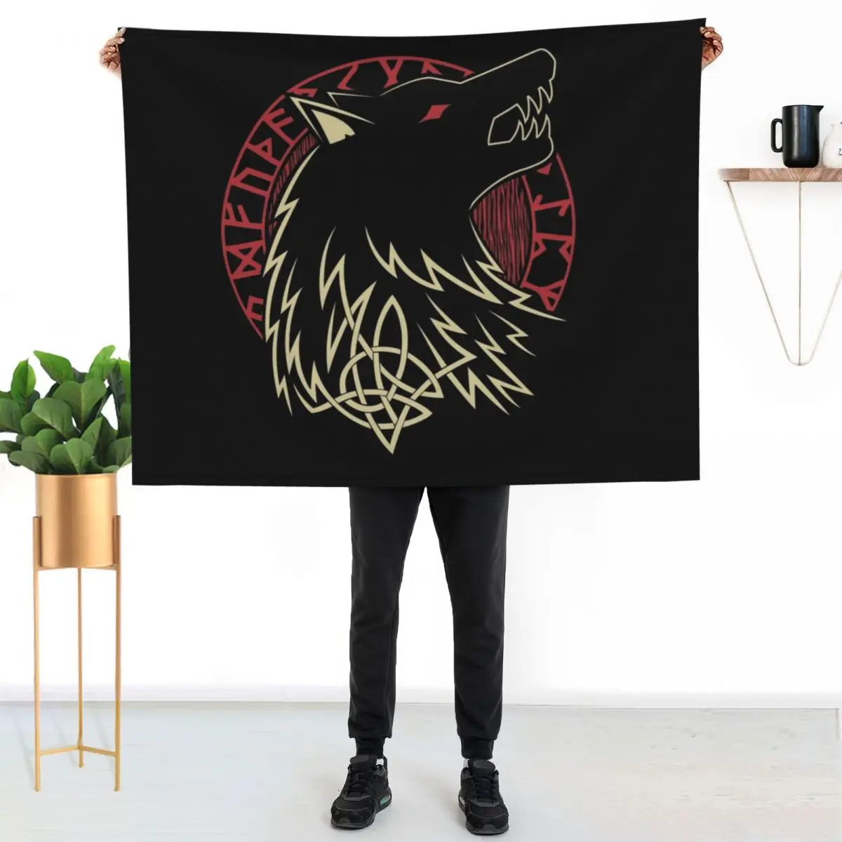 Fenrir 2 Throw Blanket Polar Shaggy Nap Fashion Sofas Summer Beddings Kid'S Blankets