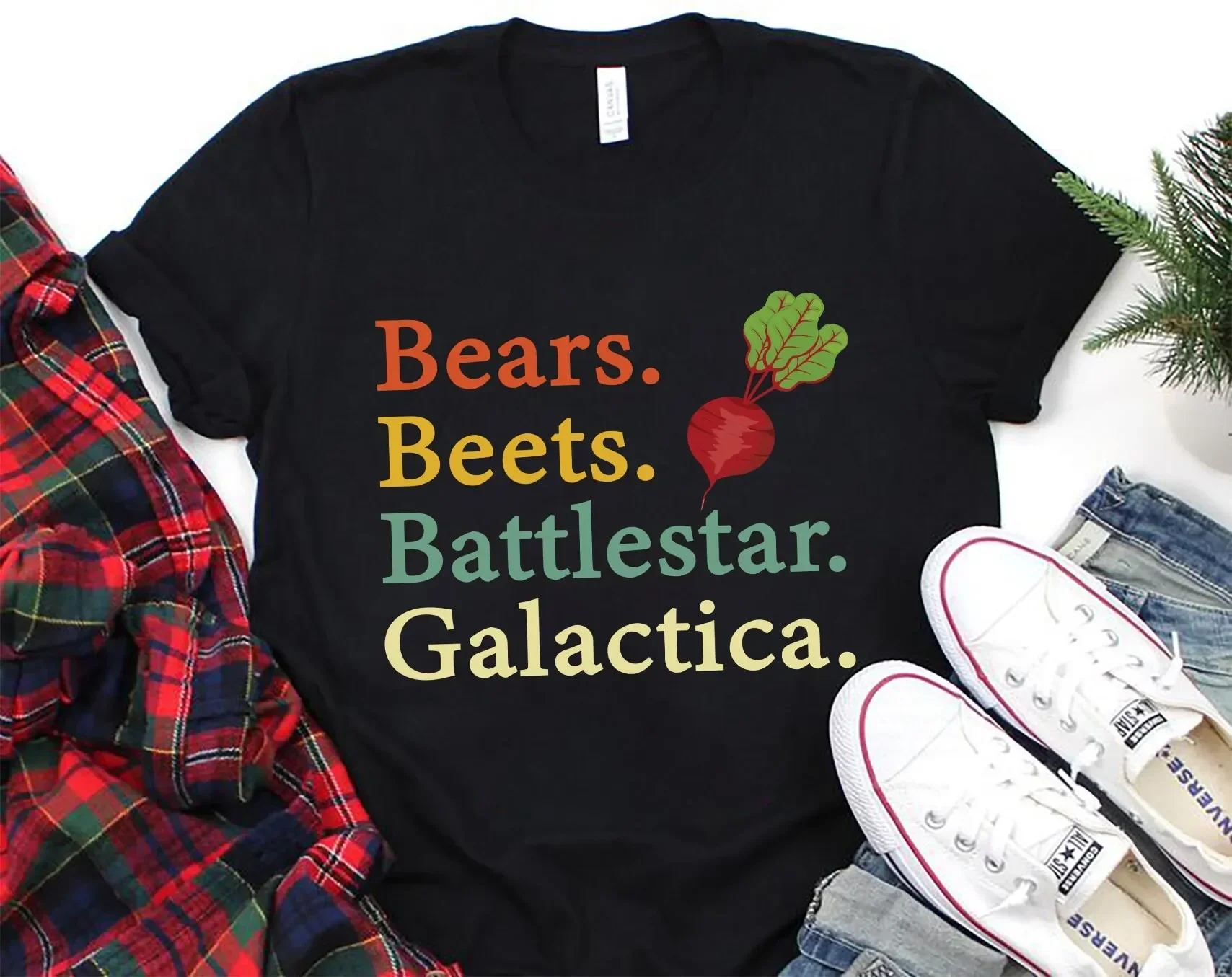 Bears Beets Battlestar Galactica T Shirt Funny Dwight Schrute The Office Quote