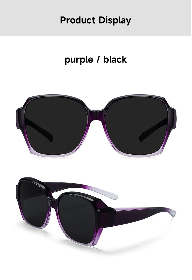 1PCS Polarisierte Sonnenbrille Frauen Männer Verwendet Außerhalb Von Brillen Fit Über Lesebrille UV400 Brillen – Detail 8