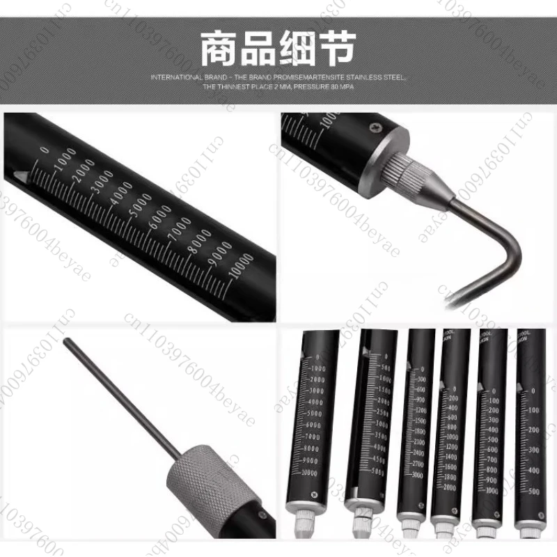 Spring Dynamometer TK-2000 Tension Meter Gauge Tubular Force Measuring Rod Test Double Engraved Tension Weighing Thrust