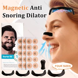 15Pairs Magnetic Nasal Strips Nasal Breathing Dilators Kits Increase Air Intake Improve Sleeping Reduce Snoring for Nighttime