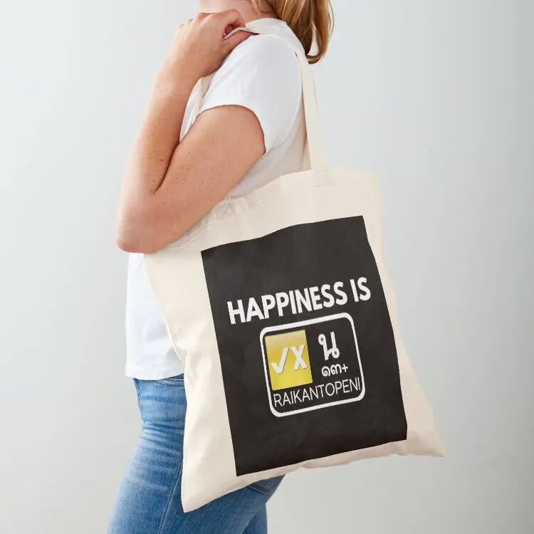 Happiness is Raikantopeni Tote Bag Lady bags Canvas bag Canvas shoulder bag