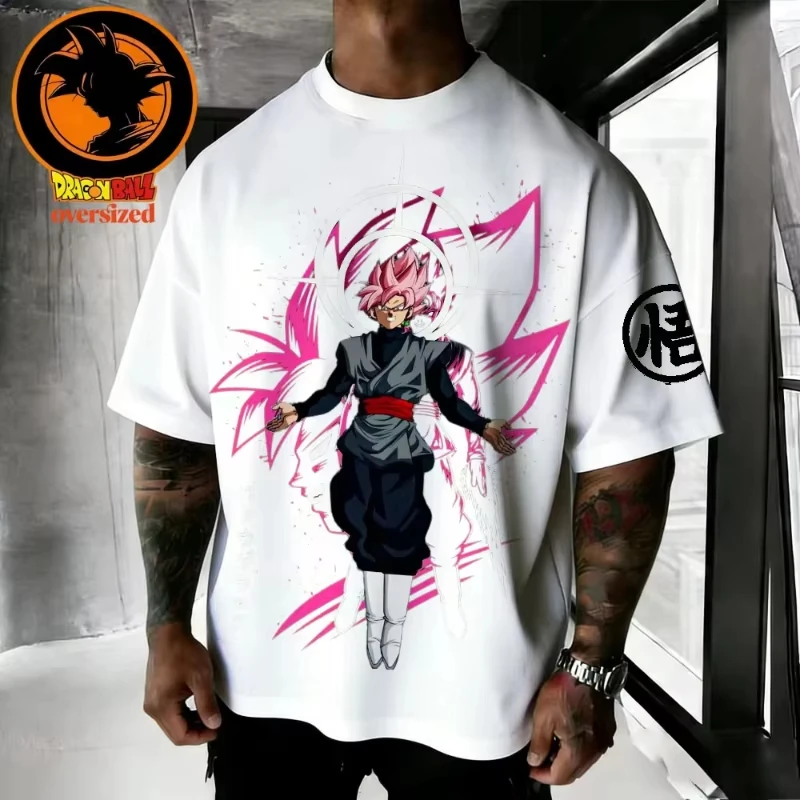 Anime Dragon Ball Super Saiyan Retro Printed T-shirt Men's and Women's T-shirt Men's Top Sports T-shirt 2026 Summer New Tee