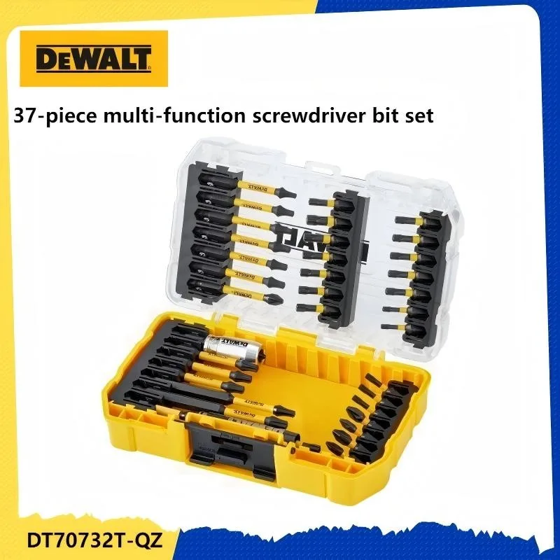 

DEWALT DT70732T 37-Piece Magnetic Bit Set - Aluminum Socket, Durable Case, Phillips, High Torque, Anti-Slip, Drill/Screwdriver