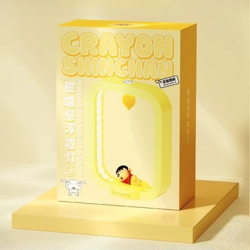 Crayon Shin-Chan เดสก์ท็อปตกแต่ง Magnetic Levitation แสงโคมไฟตั้งโต๊ะอ่านหนังสือการ์ตูน Night Light เครื่องประดับของขวัญวันเกิด