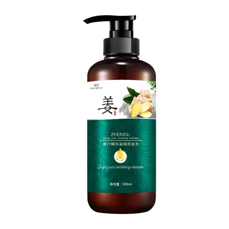 

Ginger Shampoo 500ml Strengthen Hair Anti Hair Loss Nourishing Scalp Care with Old Ginger Extract