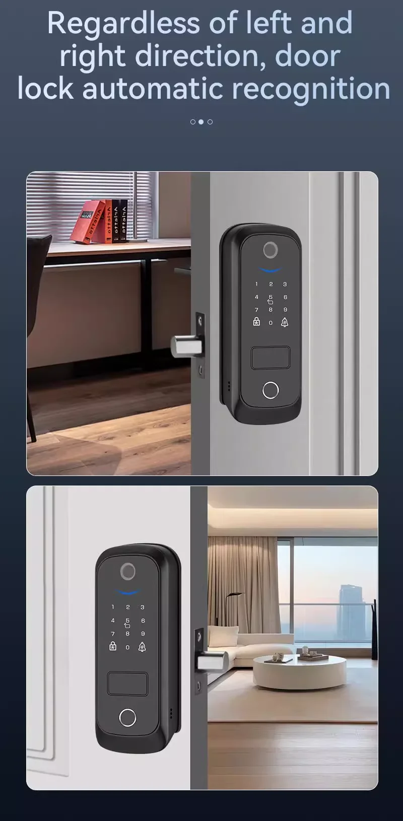 Camera Peephole Smart deadbolt door lock TTlock tuya wifi Fingerprint Code Alexa Google home Digital door lock