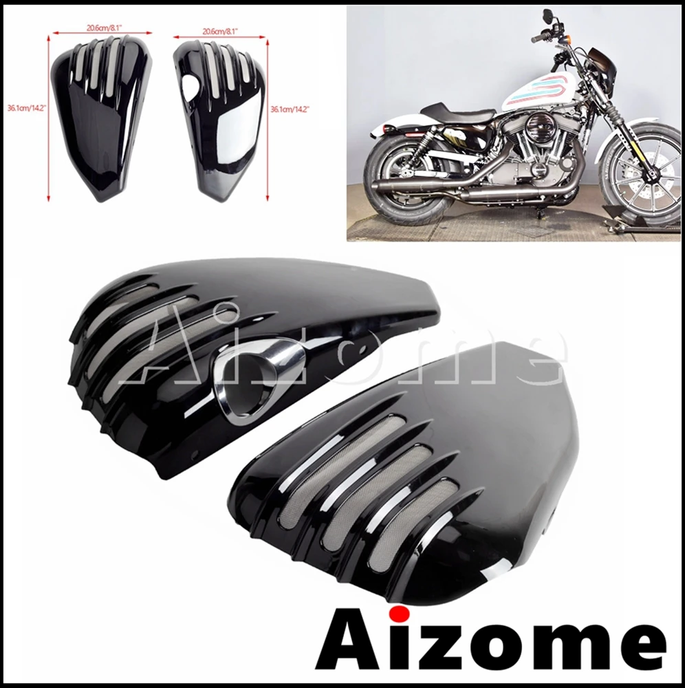 

Motorcycle Side Battery Cover Accessories For Harley Sportster 1200 883 XL1200 XL883 Iron SuperLow Roadster Forty Eight 14-2021