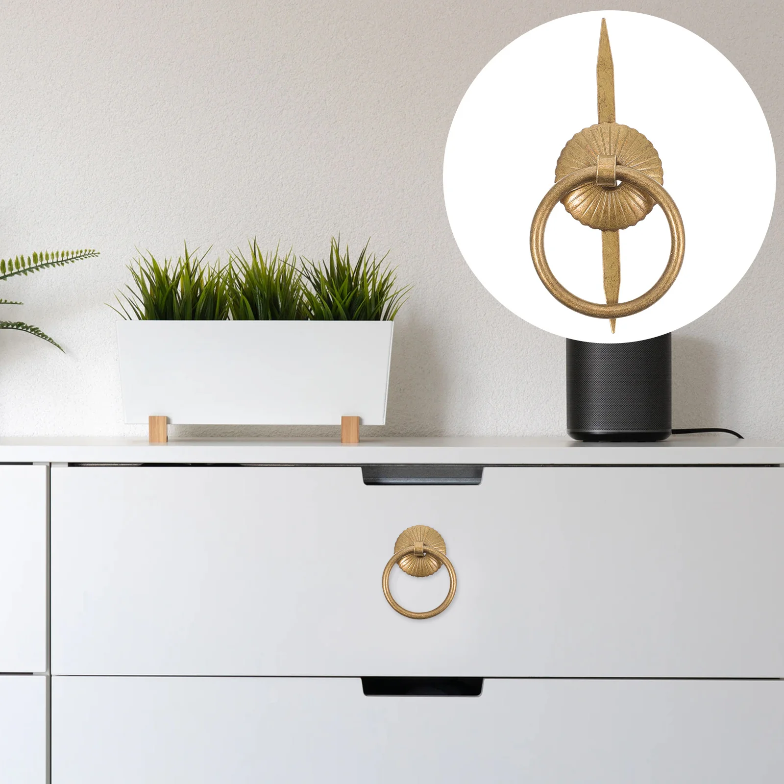 

10Pcs Round Ring Pull Handles Cabinet Knob Drawer Handle Cupboard Pull Knob for Kitchen Closet Furniture Gift Box Wardrobe