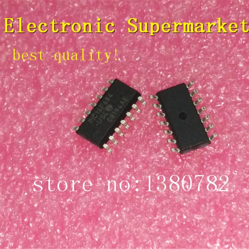 

Free Shipping 10pcs-100pcs PIC16F684-I/SL SOP-14 New IC In stock!