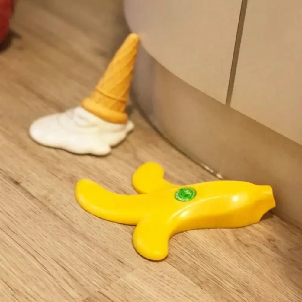 

Without Punching Banana Door Stop Floor Stoppers Decorative Ice Cream Gate Stopper Plastic Floor Protection Door Wedge Office