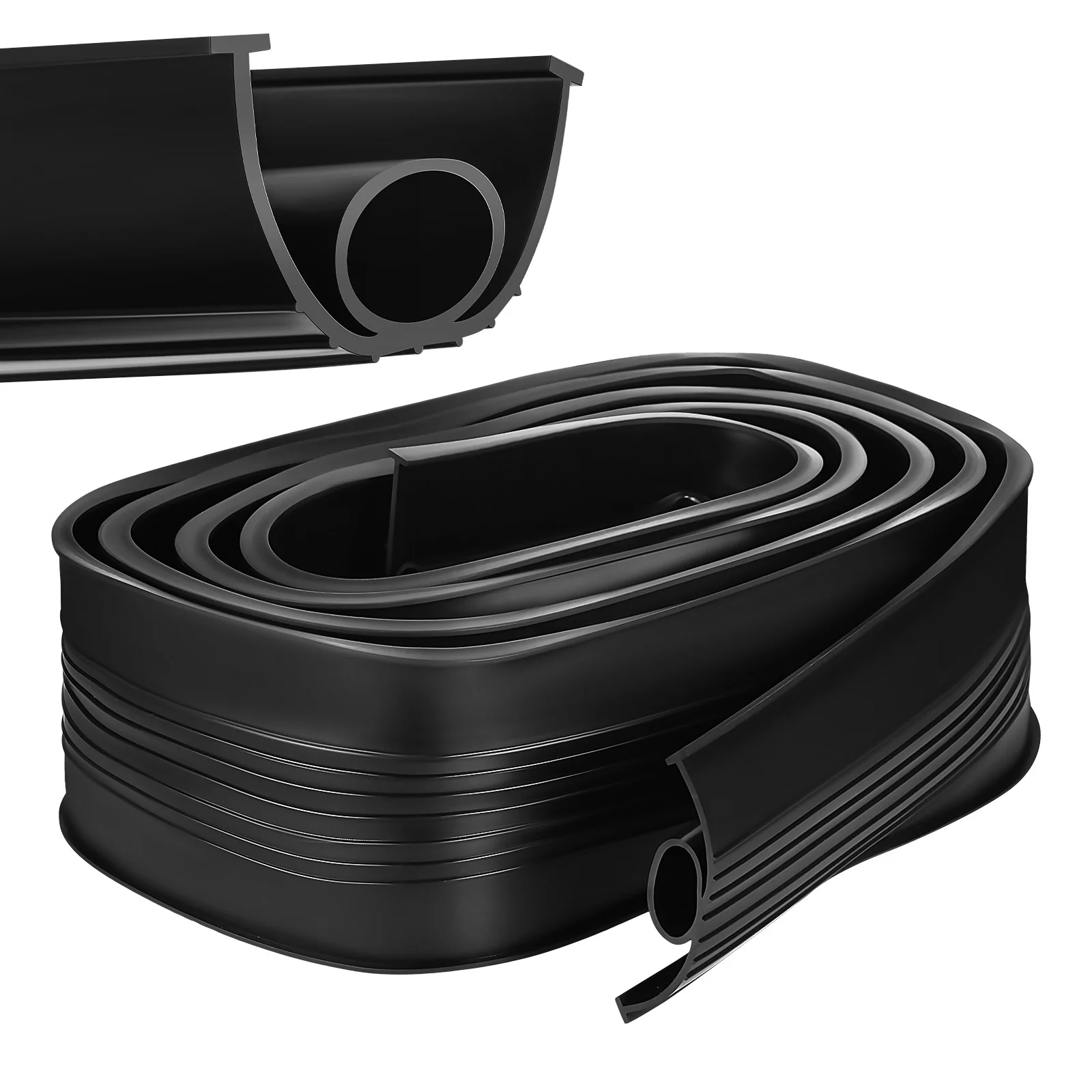 

1 Roll Garage Door Bottom Seal Strip Epdm Weatherproof Threshold Barrier Heavy Duty Gap Sealer For Home Garage Insulation